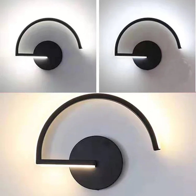 Modern Wall Lamp Black/White Metal | Wall Lamp | Led | metal | 110V - 20V - 240V | Elegant Wall Illumination