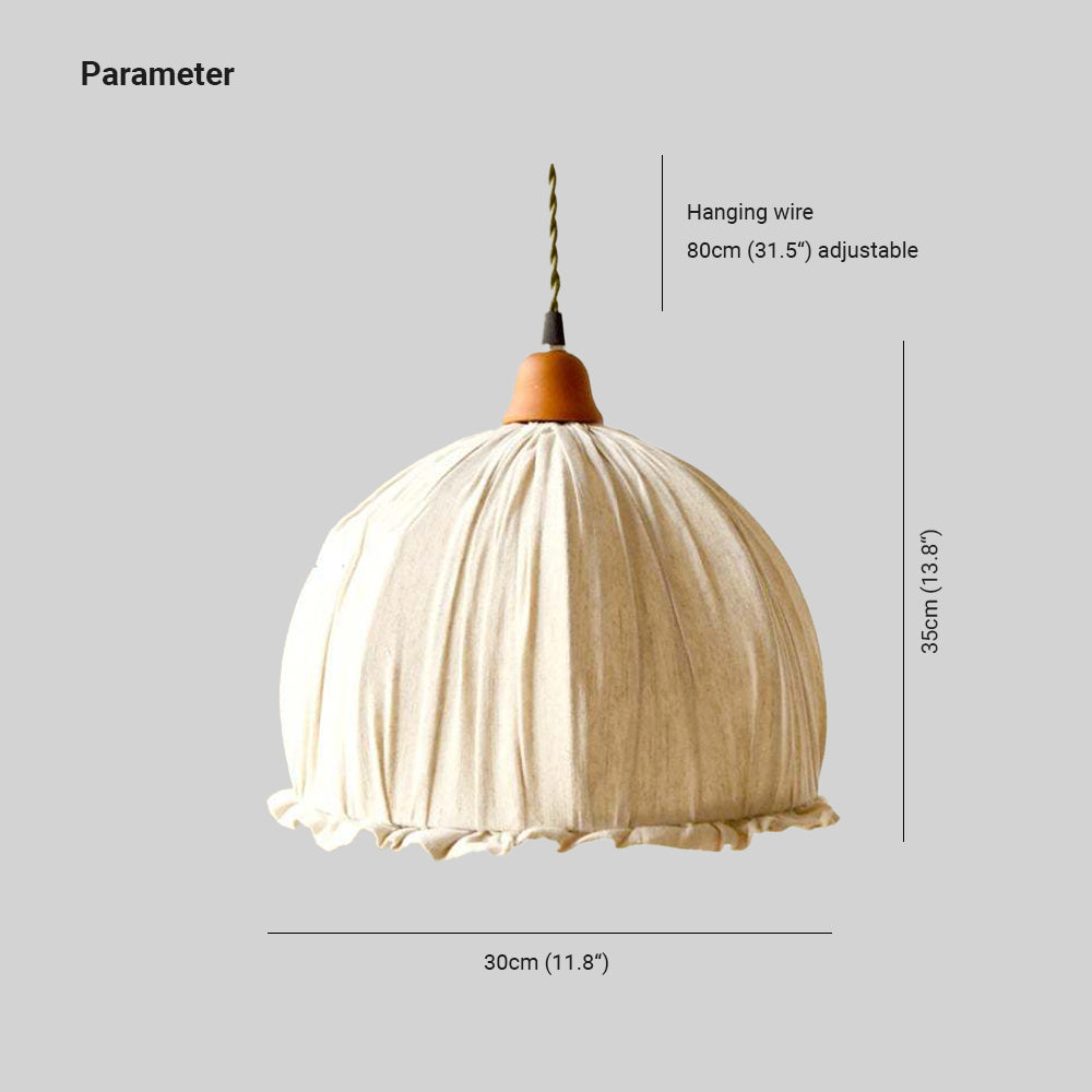 EcoLume Scandinavian Hanging Lamp Beige | Lighting | LED | warm white | fabric/metal | Premium Lighting Solution