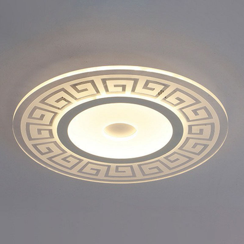 GreekKey Acrylic Ceiling Lamp | Lighting | LED | Warm White | 110V-120V | Premium Lighting Solution
