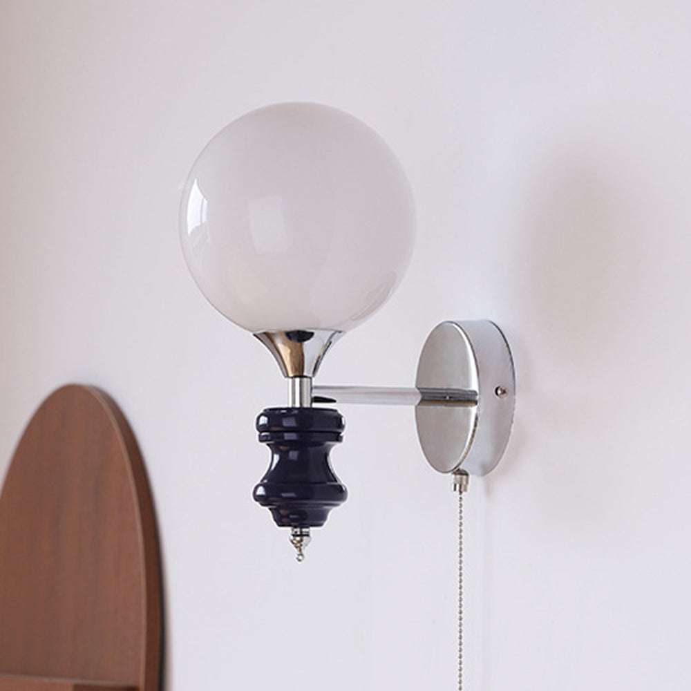 French Medieval Vintage Bauhaus Wall | Wall Lamp | glass | 110V - 120V | Elegant Wall Illumination