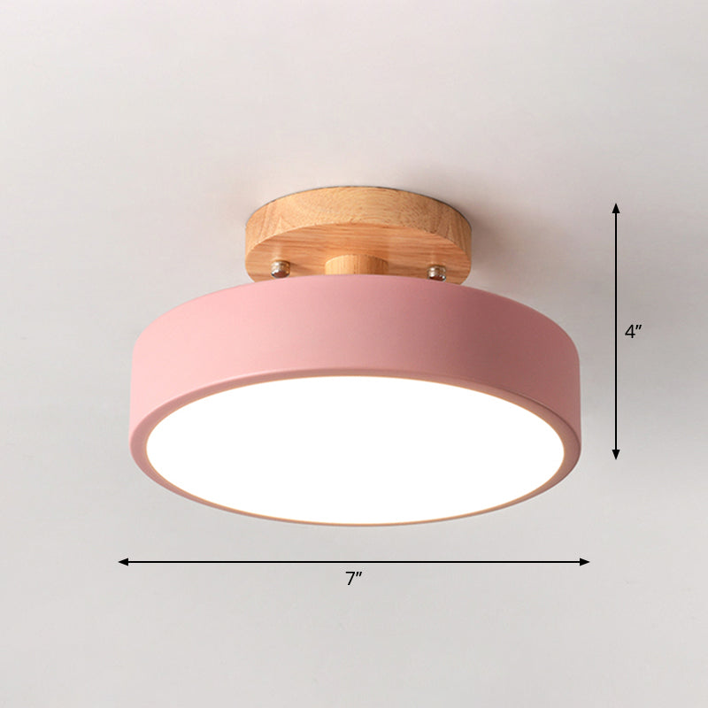 Ceiling Lamp Simple Wood Semi | Lighting | LED | acrylic/metal/wood | 39 Watts | Premium Lighting Solution
