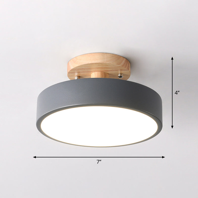 Ceiling Lamp Simple Wood Semi | Lighting | LED | acrylic/metal/wood | 39 Watts | Premium Lighting Solution