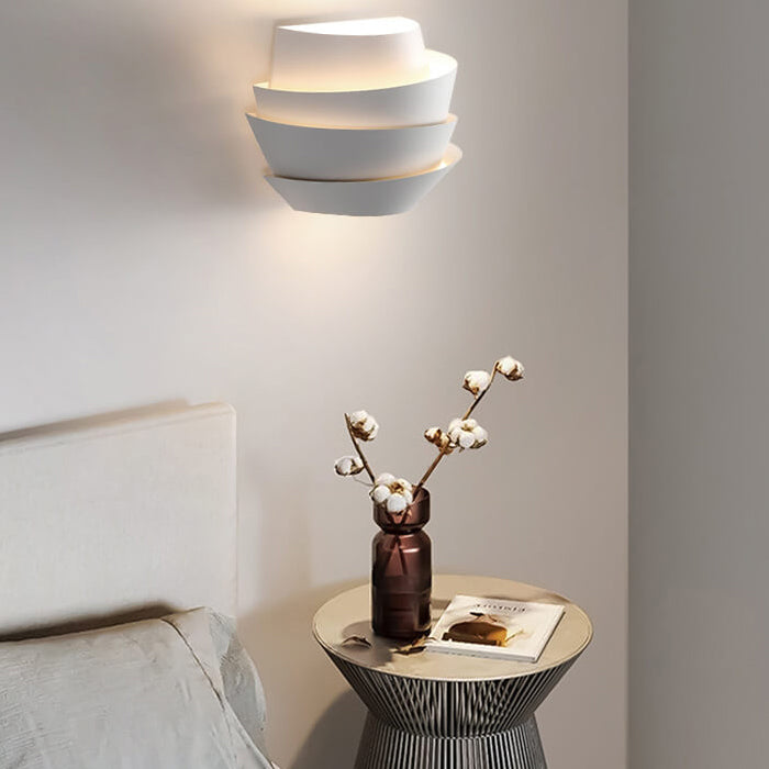Nordic Minimalist Layers Half Cylinder | Wall Lamp | iron | Elegant Wall Illumination