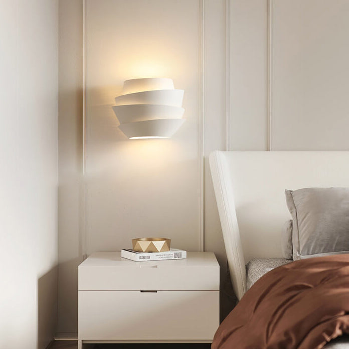 Nordic Minimalist Layers Half Cylinder | Wall Lamp | iron | Elegant Wall Illumination