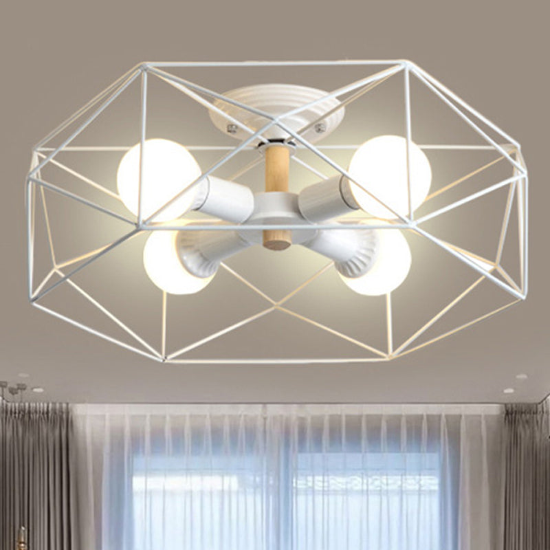 GeoLight Geometric Semi-Flush Ceiling Lamp | Lighting | LED | metal | 110V-120V | Premium Lighting Solution