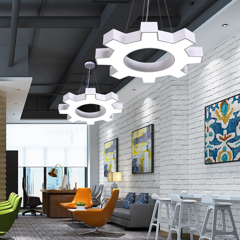 Gear Shaped Pendant Light Metallic | Lighting | LED | metal | Premium Lighting Solution