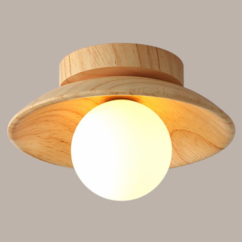 Elegant Wooden Ceiling Lamp 1-Light | Lighting | LED | wood | 110V-120V | Premium Lighting Solution