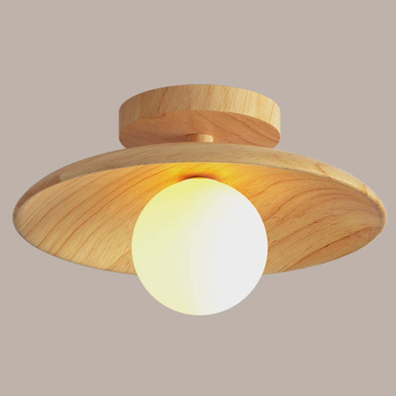 Elegant Wooden Ceiling Lamp 1-Light | Lighting | LED | wood | 110V-120V | Premium Lighting Solution