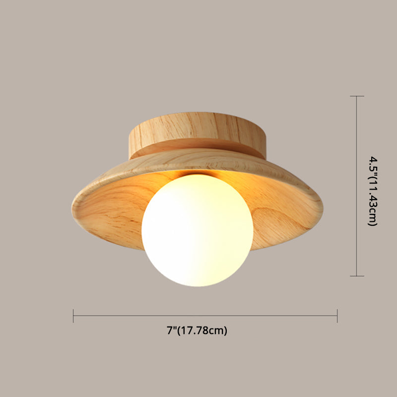 Elegant Wooden Ceiling Lamp 1-Light | Lighting | LED | wood | 110V-120V | Premium Lighting Solution