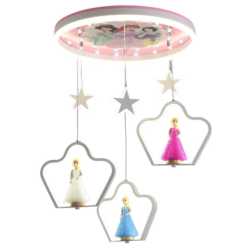Princess Hanging Lamp Cartoon Acrylic | Lighting | LED | 110V-120V | Premium Lighting Solution