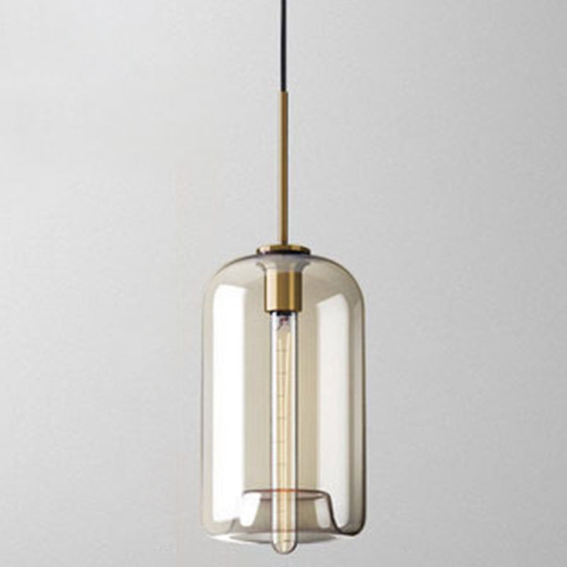 Hanging Lamp Cognac Glass Modern | Lighting | LED | glass | 110V-120V | Premium Lighting Solution