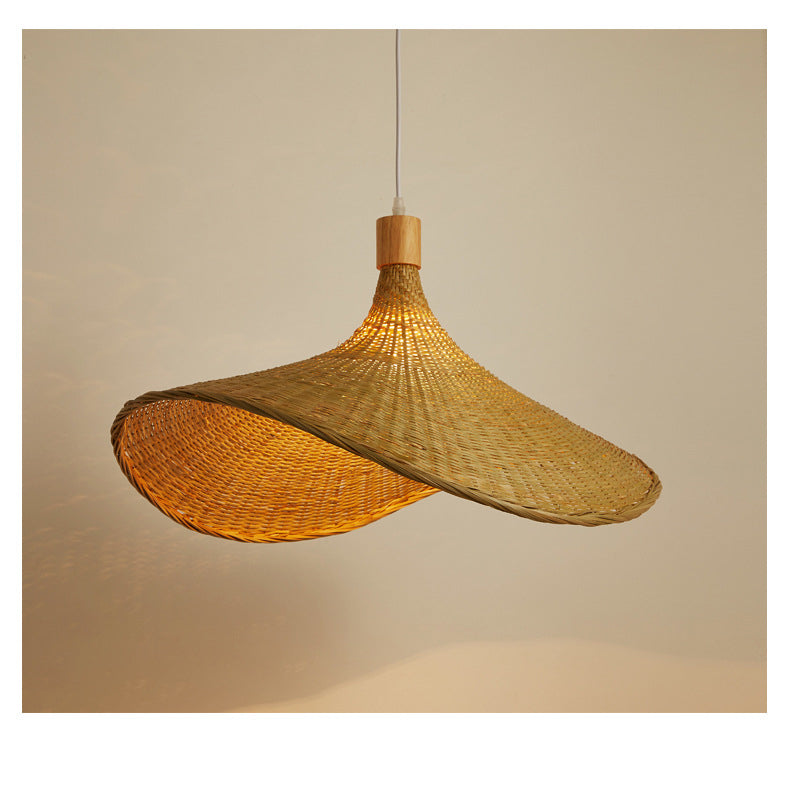 Beige Wicker Hanging Lamp Asian | Lighting | LED | 110V-120V | Premium Lighting Solution