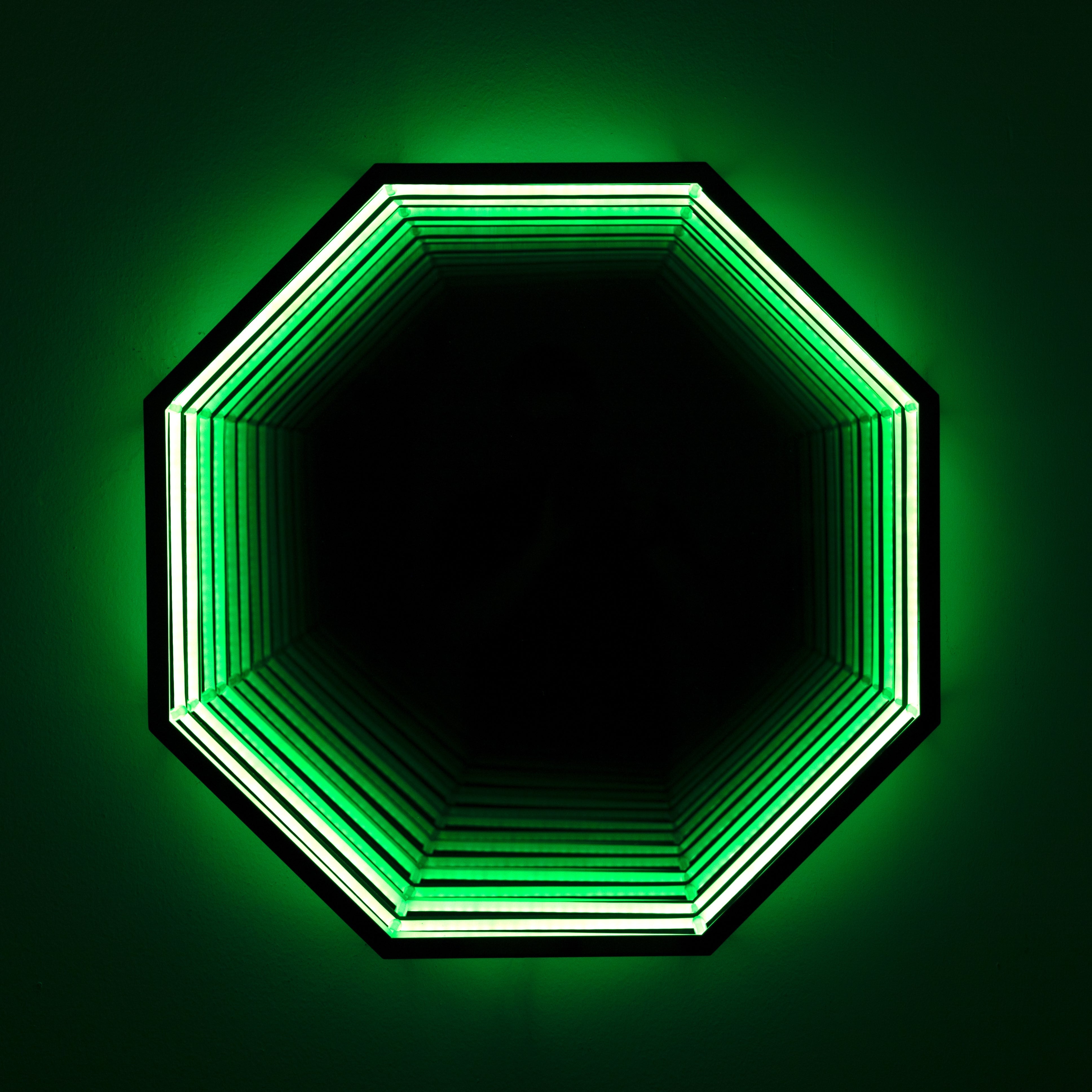 Octagon Infinity Mirror Wall Lamp | Wall Lamp | Led | glass/iron | 40W | Elegant Wall Illumination