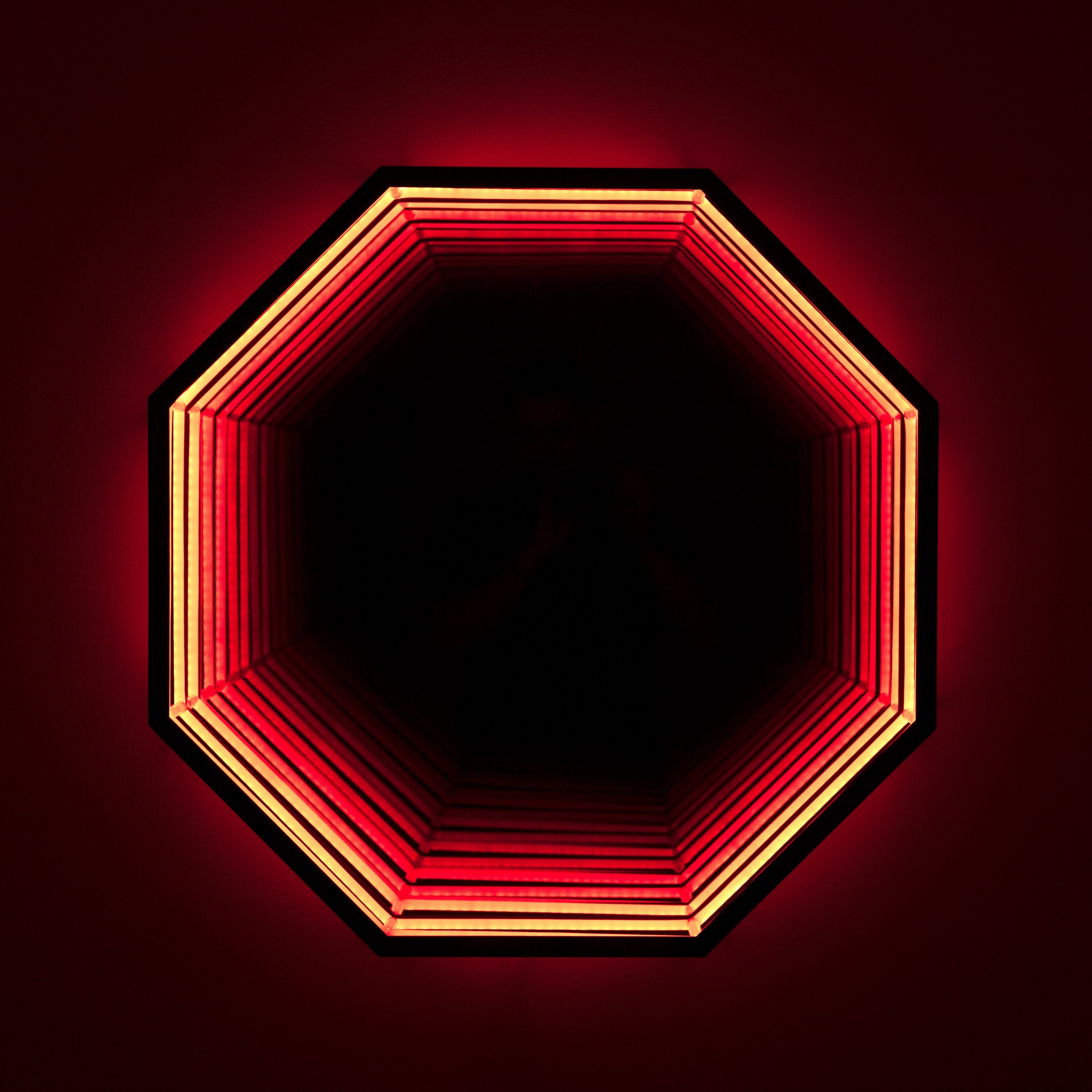 Octagon Infinity Mirror Wall Lamp | Wall Lamp | Led | glass/iron | 40W | Elegant Wall Illumination