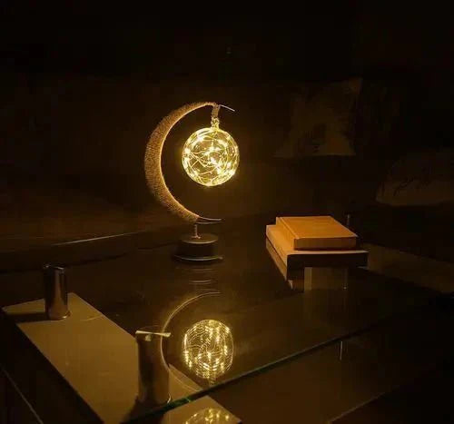 LunaGlow™ Moon Lamp Magical Table | Table Lamp | LED | Glass | Sleek Table Accent