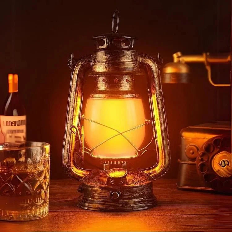 VintageLux™ Retro Table Lamp | Table Lamp | LED | Warm White | glass/metal | Sleek Table Accent