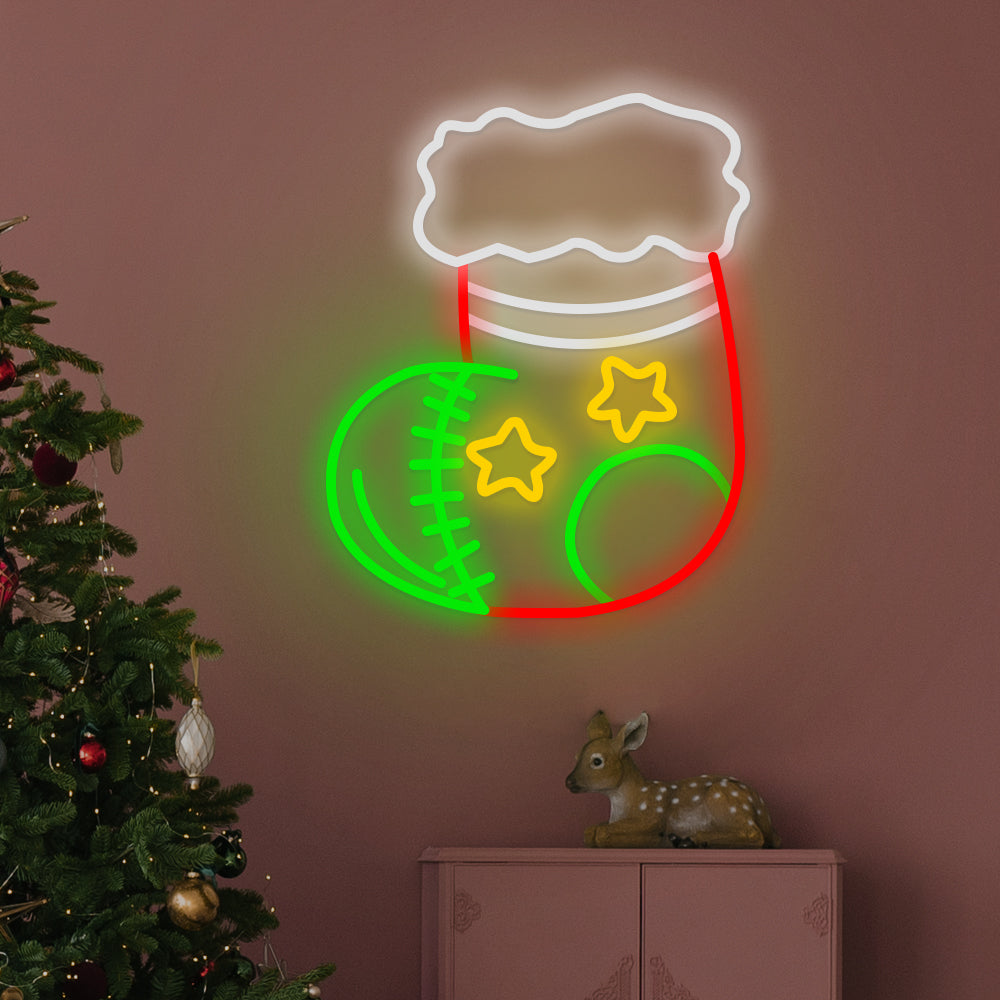 Christmas Stocking Decoration Neon Lamp | Lighting | Led | 110V - 220V | Premium Lighting Solution