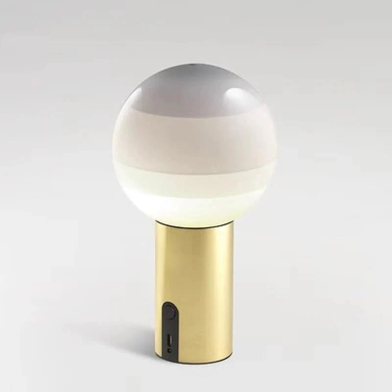 GlowSphere™ Portable Table Lamp Modern | Table Lamp | Warm White | glass/metal | Sleek Table Accent