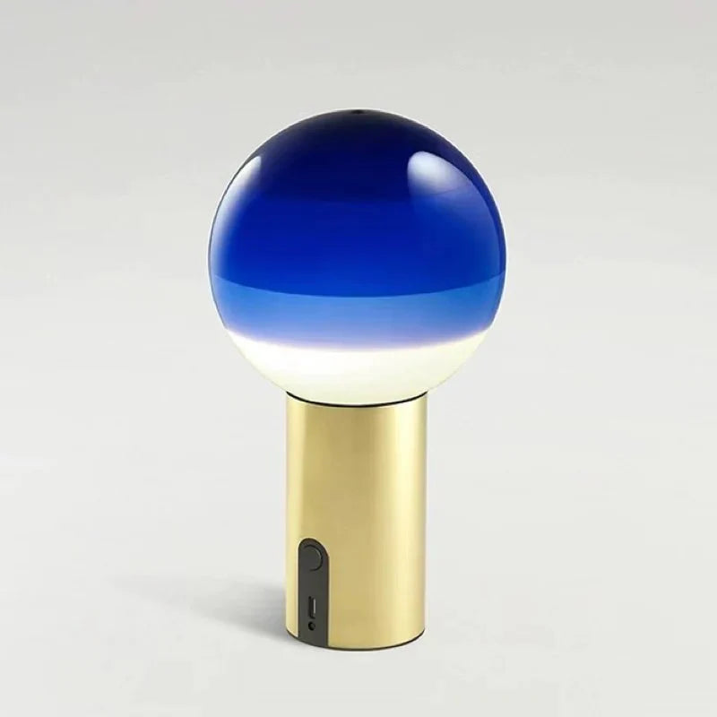 GlowSphere™ Portable Table Lamp Modern | Table Lamp | Warm White | glass/metal | Sleek Table Accent