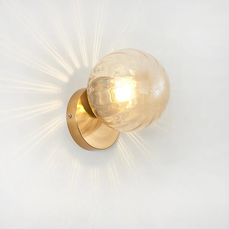 GoldLicht Modern Gold Wall Lamp | Wall Lamp | Led | glass/metal | 220V | Elegant Wall Illumination