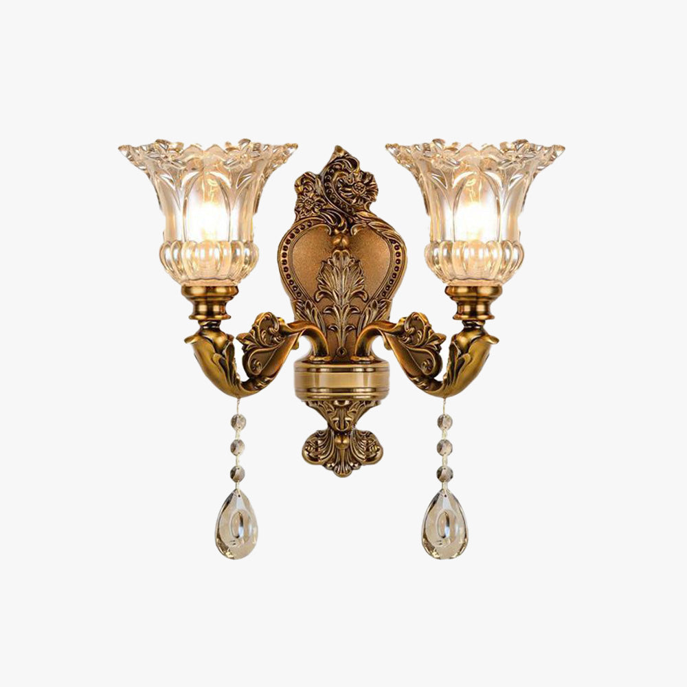 Felicie Vintage Wall Lamp Indoor | Wall Lamp | Led | Warm White | glass/metal | 110V - 240V | Elegant Wall Illumination
