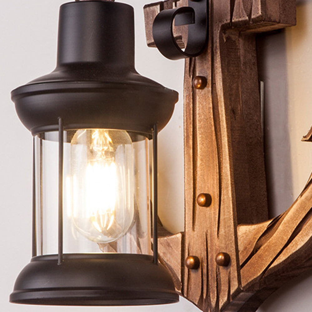 Austin Vintage Wall Lamp Anchor, | Wall Lamp | Led | Warm White | metal/wood | 110V - 240V | Elegant Wall Illumination