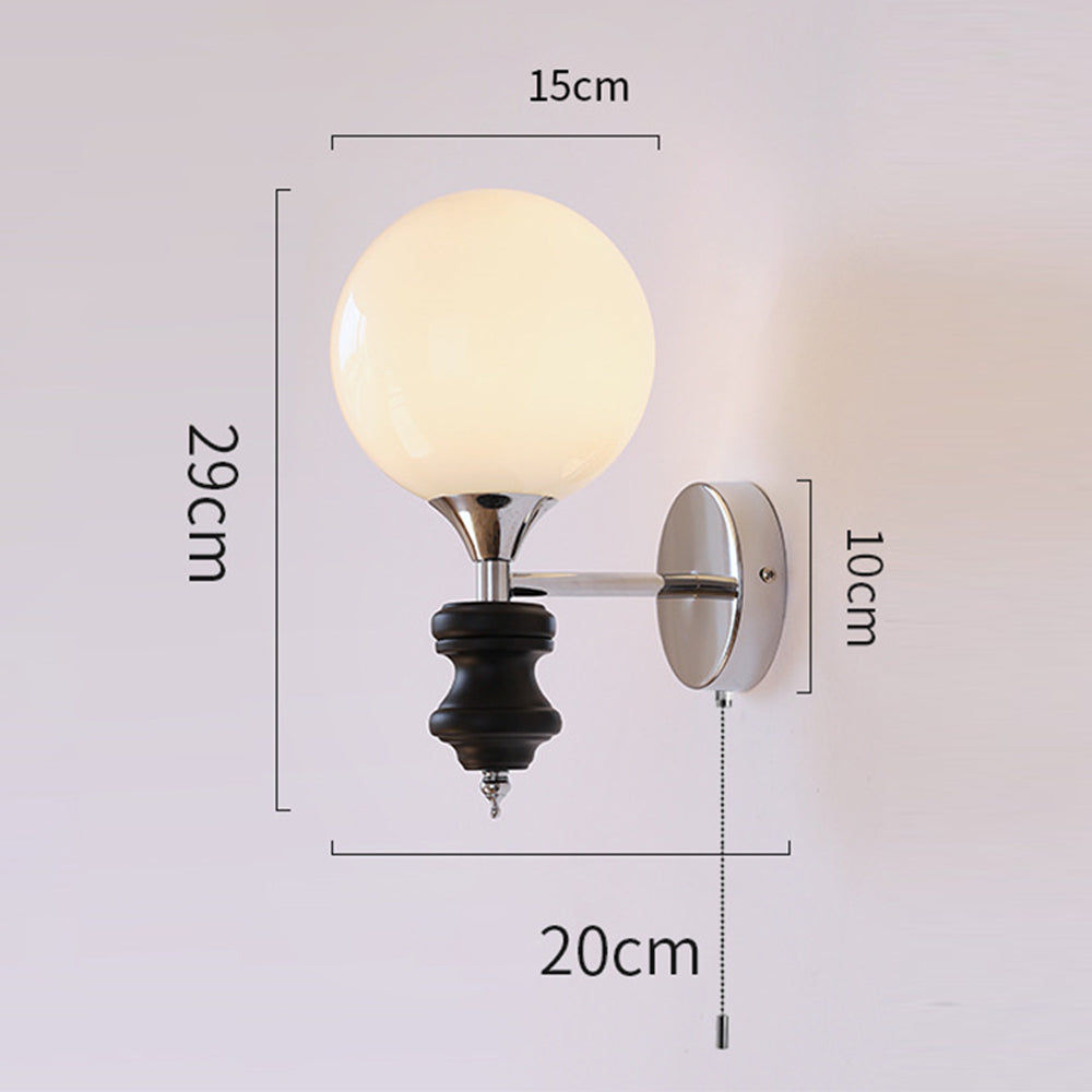 French Medieval Vintage Bauhaus Wall | Wall Lamp | glass | 110V - 120V | Elegant Wall Illumination