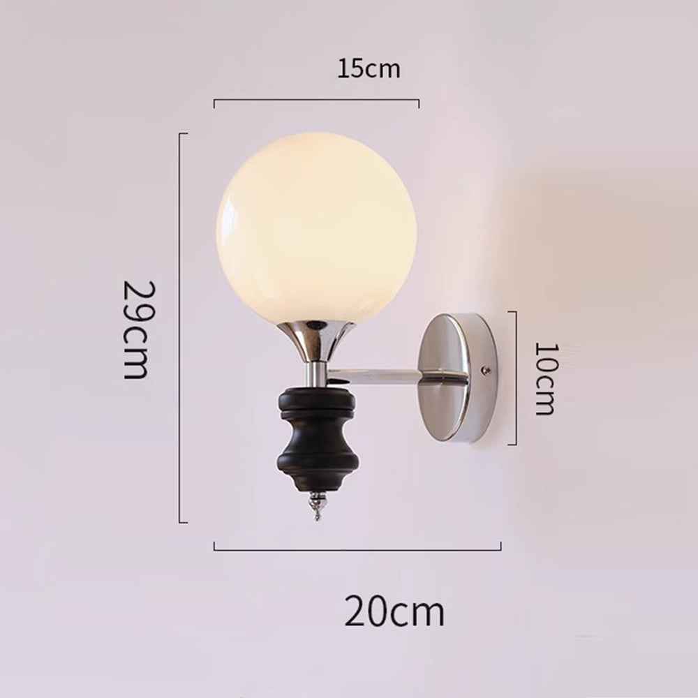 French Medieval Vintage Bauhaus Wall | Wall Lamp | glass | 110V - 120V | Elegant Wall Illumination