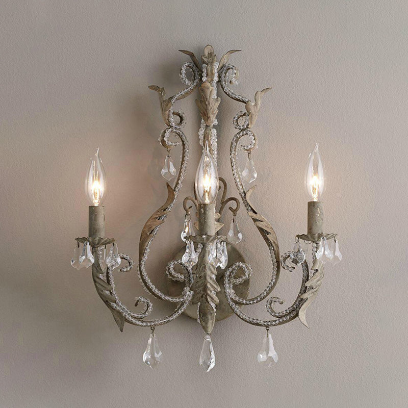 Crystal Chandelier Traditional Candlestick Wall | Wall Lamp | 110V - 120V - 220V - 240V | Elegant Wall Illumination