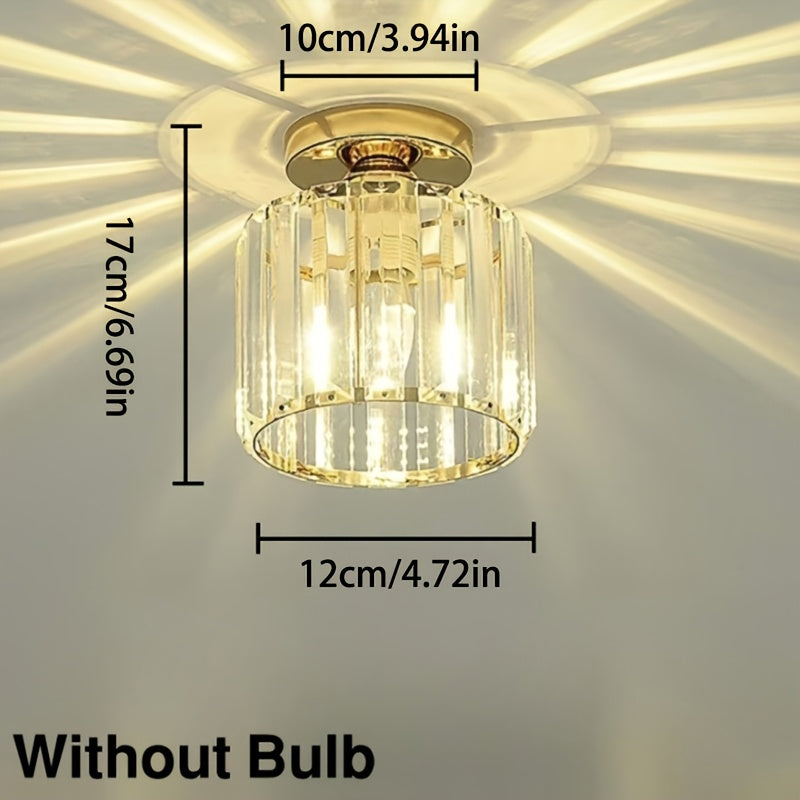 CrystalLuxe Modern Ceiling Lamp, Black | Lighting | glass/metal | Premium Lighting Solution