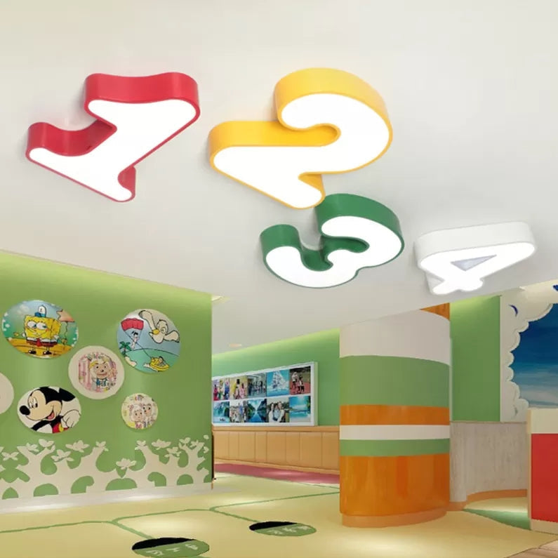 NumberLight Modern Ceiling Lamp Number | Lighting | LED | metal | 39 watts | 110V-120V | Premium Lighting Solution