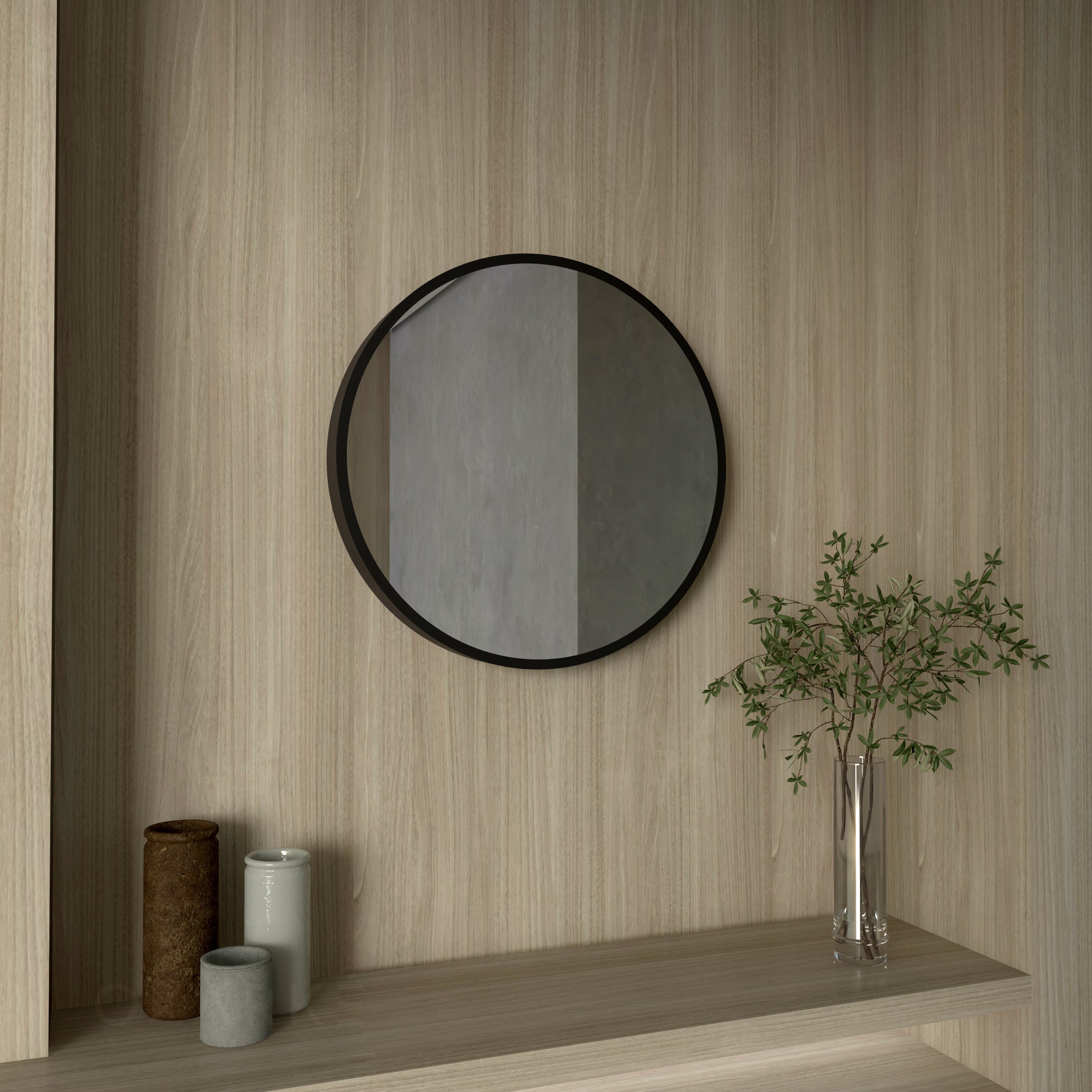 Circle Infinity Mirror Wall Lamp | Wall Lamp | Led | glass/iron | 40W | 100V - 240V | Elegant Wall Illumination