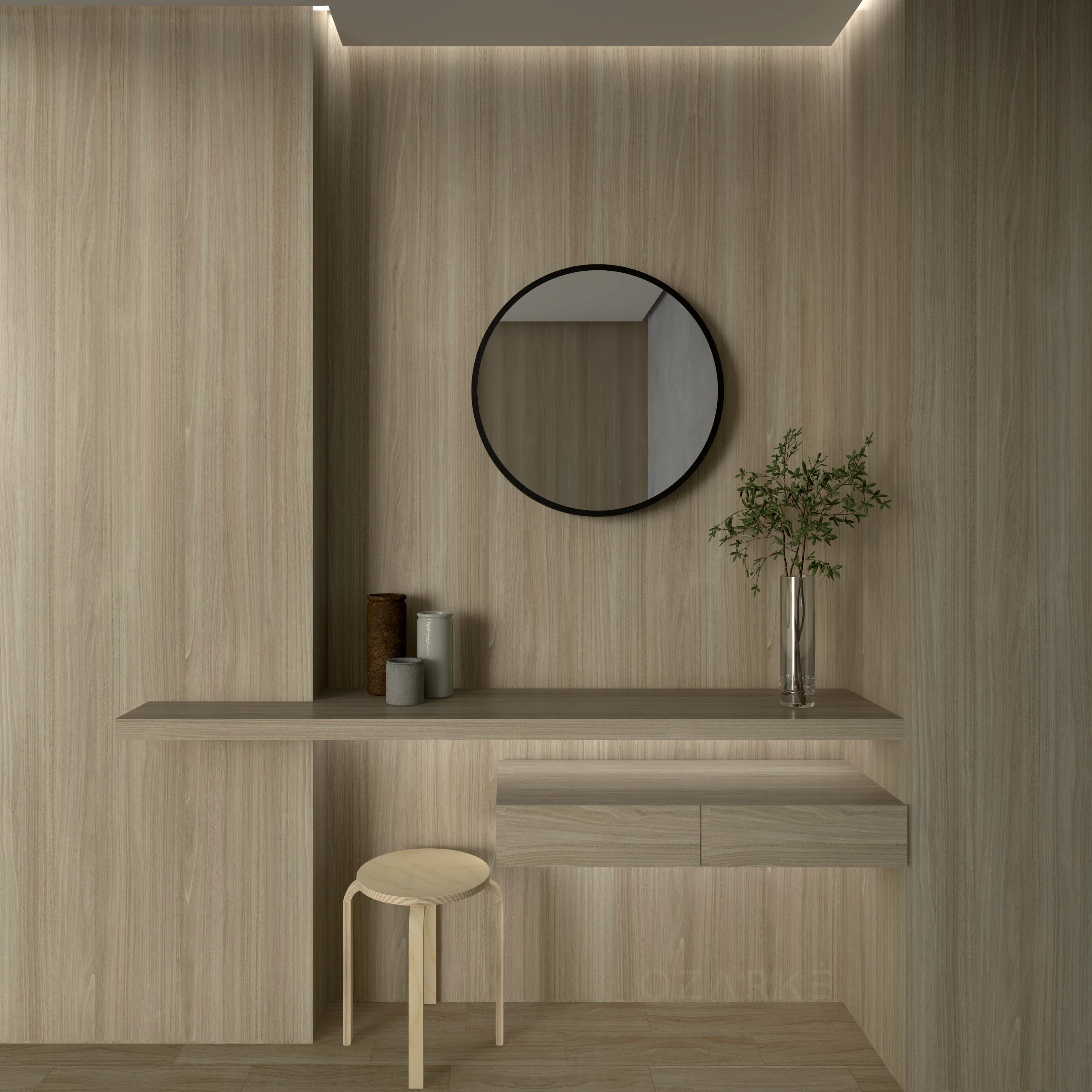 Circle Infinity Mirror Wall Lamp | Wall Lamp | Led | glass/iron | 40W | 100V - 240V | Elegant Wall Illumination