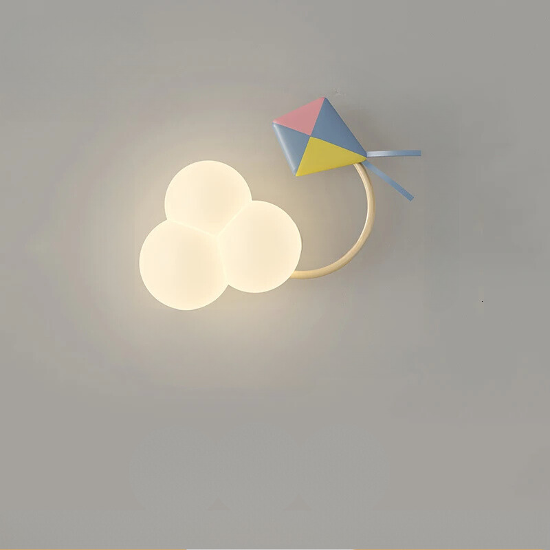 CartoonAirplane Children's Room Wall Lamp | Wall Lamp | Led | Warm White | metal | 18W | 20V - 220V - 240V | Elegant Wall Illumination