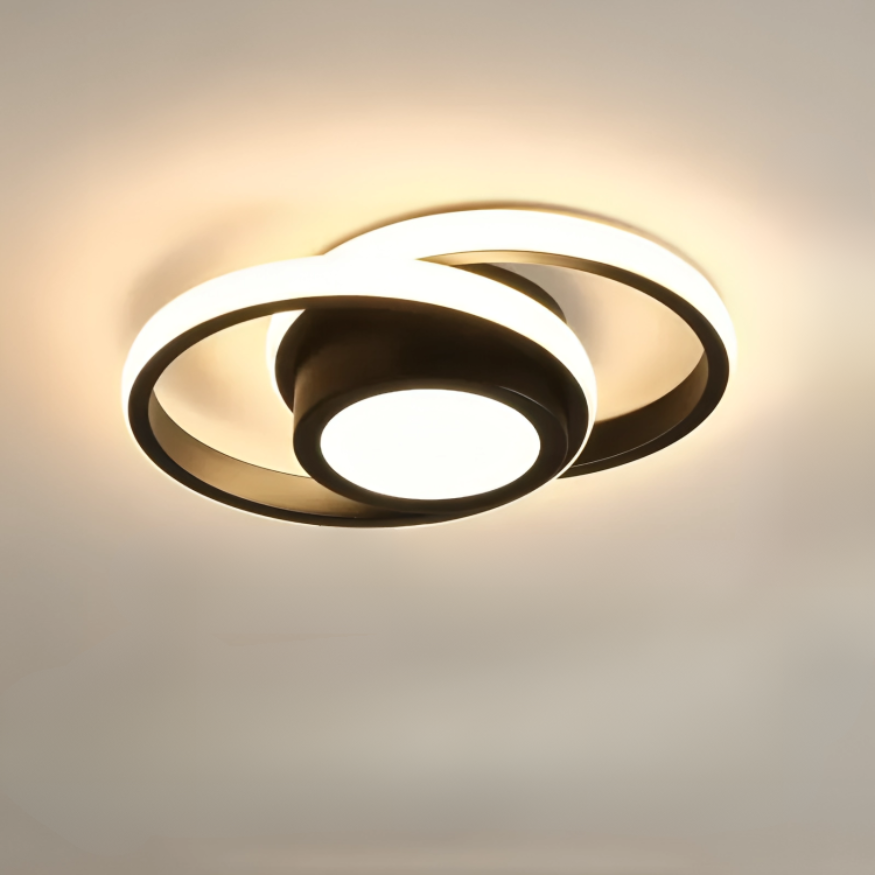 Modern Ceiling Lamp Rings Creative | Lighting | LED | warm white | acrylic/aluminum | 18W | Premium Lighting Solution