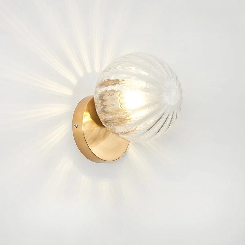 GoldLicht Modern Gold Wall Lamp | Wall Lamp | Led | glass/metal | 220V | Elegant Wall Illumination