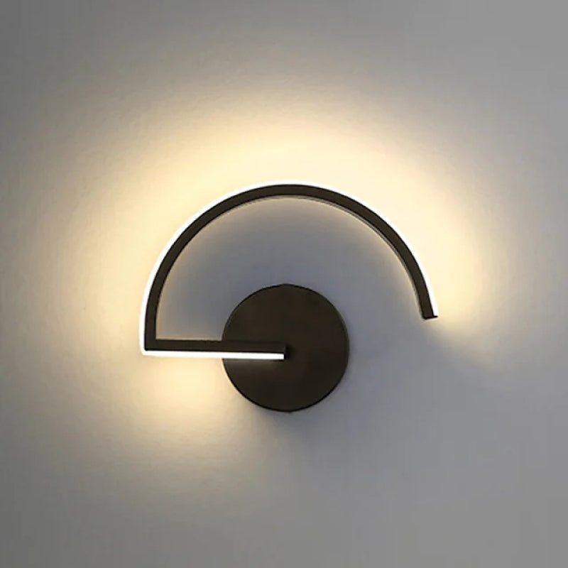 Modern Wall Lamp Black/White Metal | Wall Lamp | Led | metal | 110V - 20V - 240V | Elegant Wall Illumination