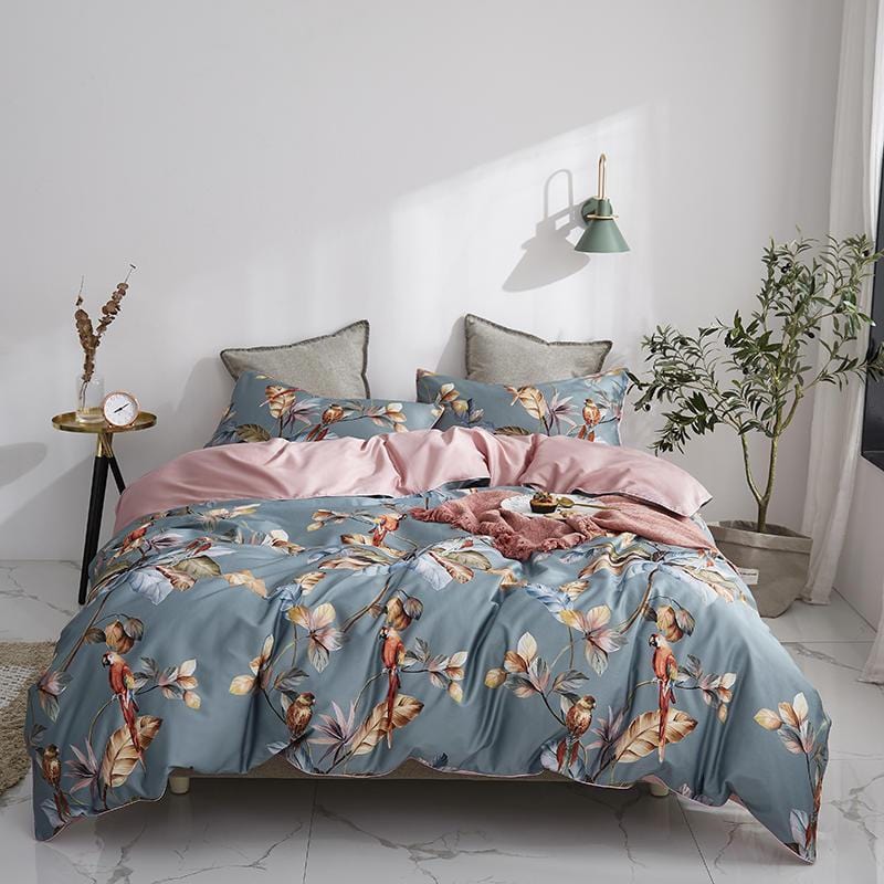 Blue-Gray Infinity Duvet Cover Set (Egyptian | Duvet cover | cotton | Premium quality bedding for ultimate comfort