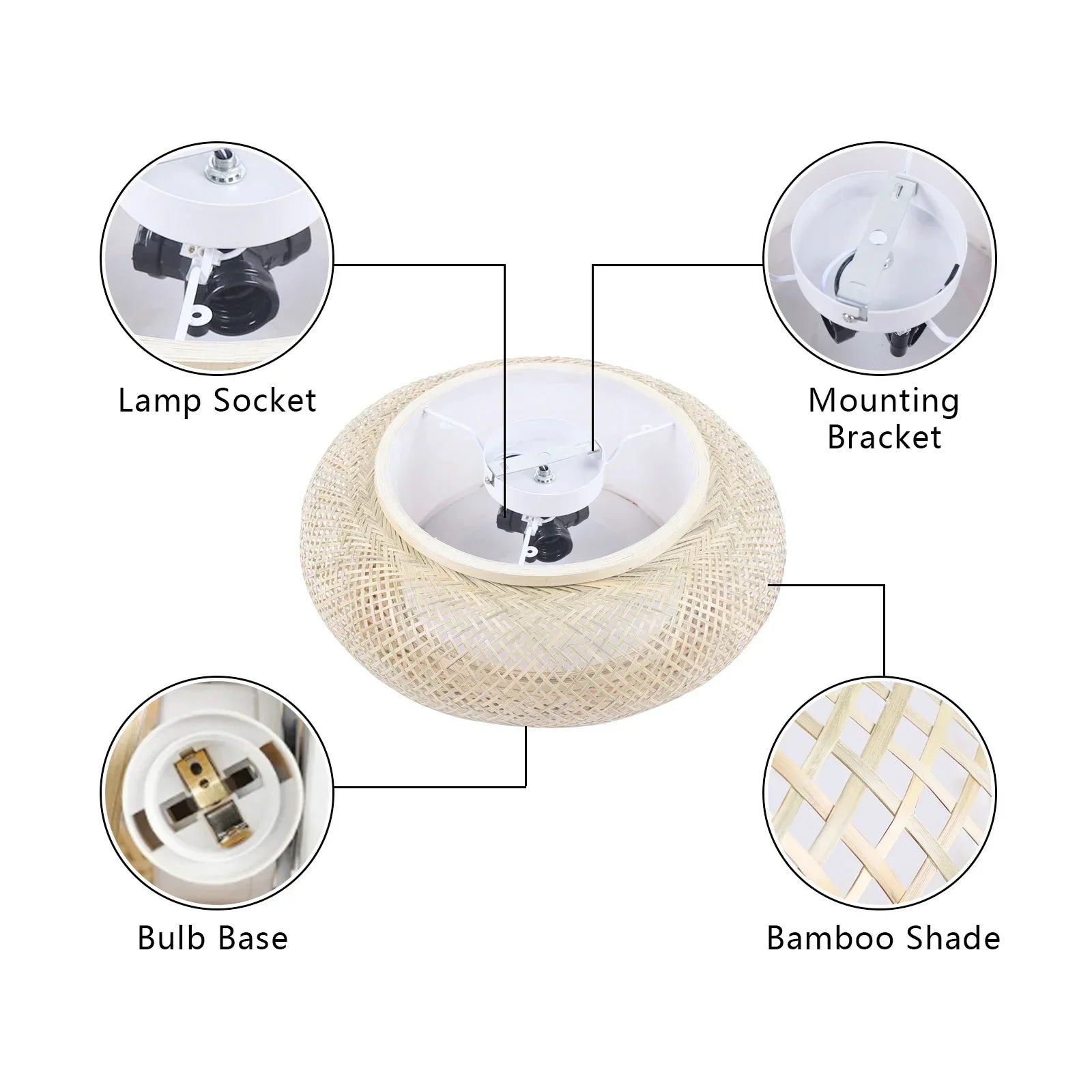 ZenLight Bamboo Recessed Ceiling Lamp | Lighting | metal | Premium Lighting Solution