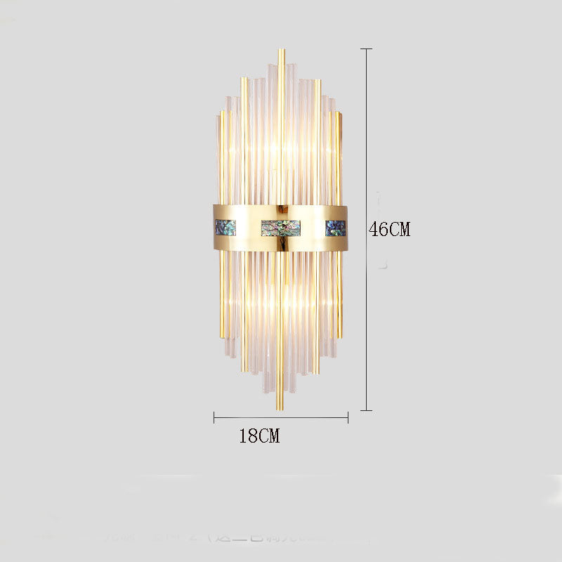 Crystal Crystal Wall Lamp Gold, | Wall Lamp | Led | metal/Acrylic | 110V - 240V | Elegant Wall Illumination