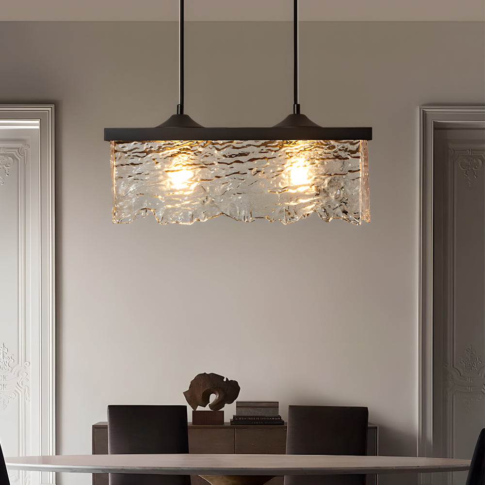 Light Glass 3-Step Dimmable Chandelier | Ceiling Light | glass | 110V | Modern Ceiling Lighting