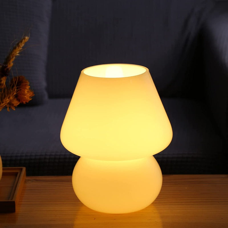 Mushroom Lamp Vintage Glass Night | Lighting | Led | glass | Premium Lighting Solution