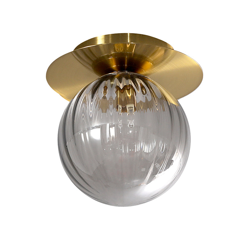 GlobeFlush Gold Finish Flush Mount | Lighting | LED | glass | Premium Lighting Solution