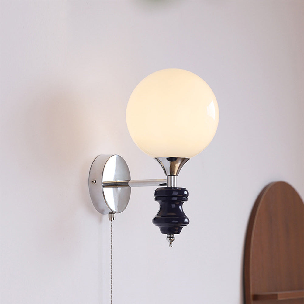 French Medieval Vintage Bauhaus Wall | Wall Lamp | glass | 110V - 120V | Elegant Wall Illumination