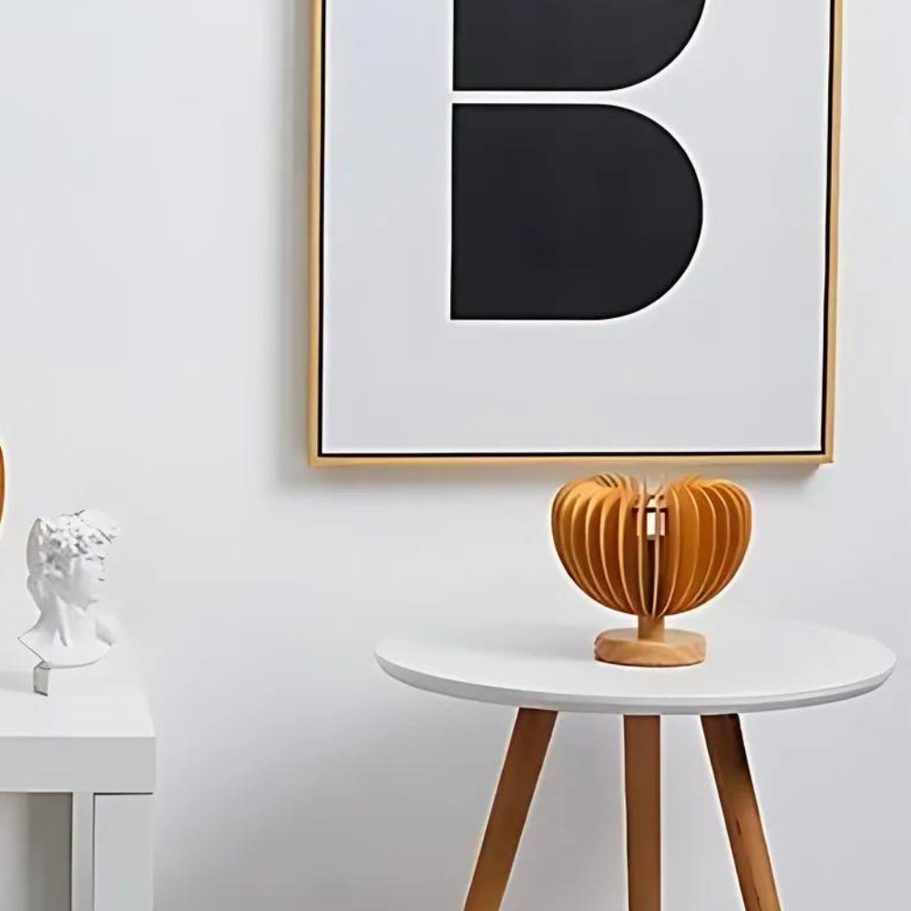 Noctura Luxury Table Lamp Stylish | Table Lamp | LED | Warm White | Wood | Sleek Table Accent