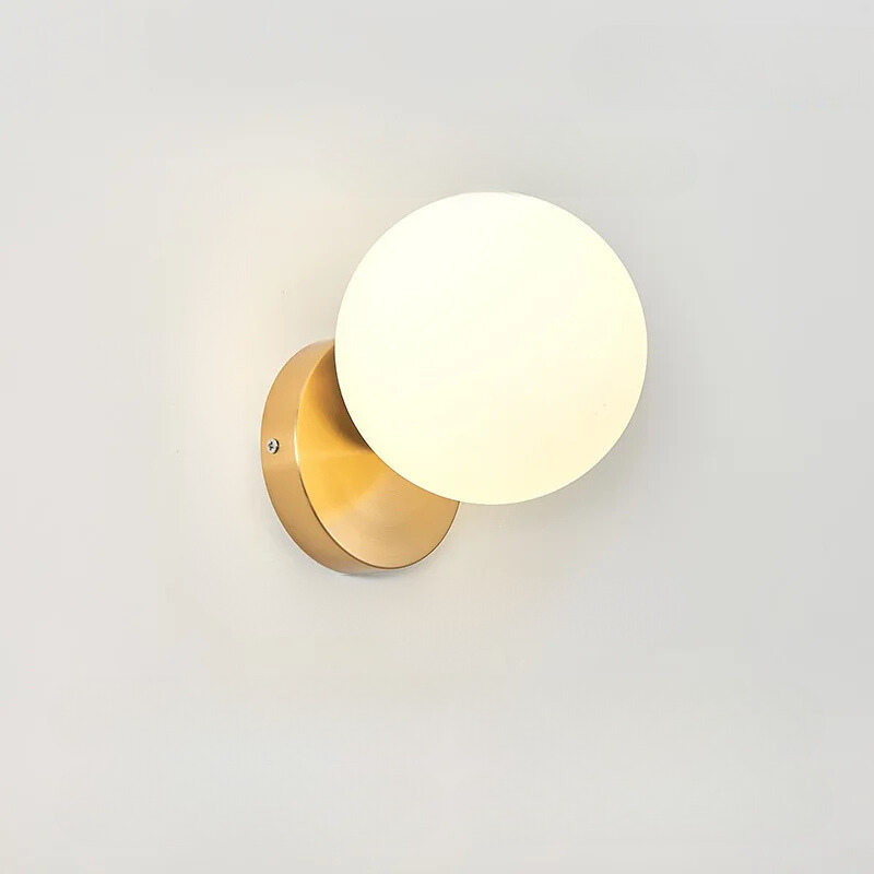 GoldLicht Modern Gold Wall Lamp | Wall Lamp | Led | glass/metal | 220V | Elegant Wall Illumination