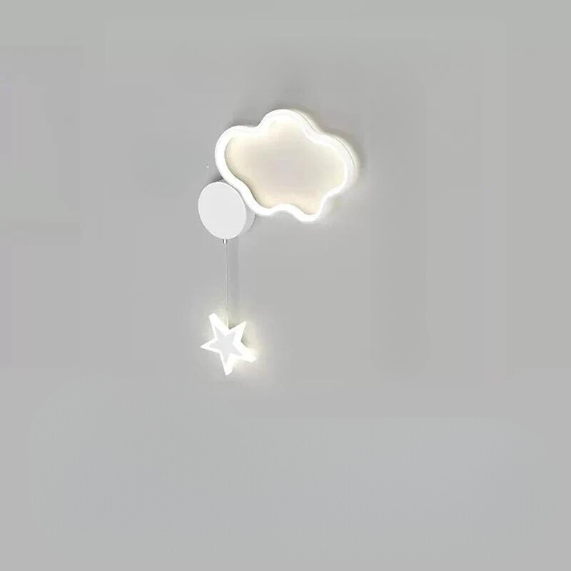 LumiDroom Clouds Star Moon Wall | Wall Lamp | Led | plastic | Elegant Wall Illumination