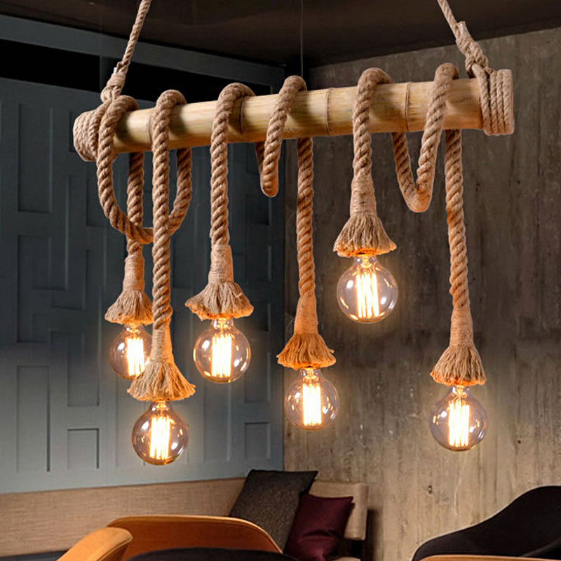 IndustrialBamboo Adjustable Ceiling Lamp | Lighting | LED | bamboo | Premium Lighting Solution