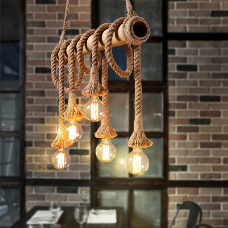 IndustrialBamboo Adjustable Ceiling Lamp | Lighting | LED | bamboo | Premium Lighting Solution