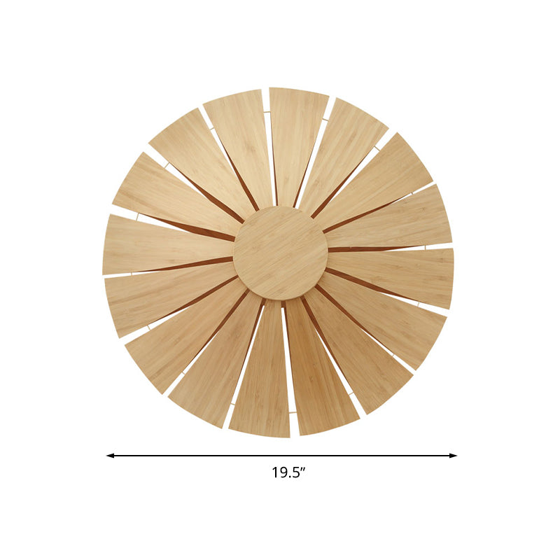 SunCircle Modern Wooden Circular Wall | Wall Lamp | wood | 110V - 120V - 20V - 220V - 240V | Elegant Wall Illumination